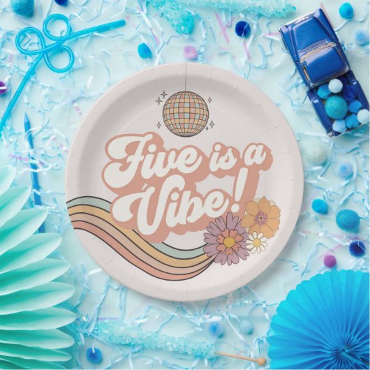 ファイブズはヴィベ5th誕生日パーティープレート ペーパープレート (パーティー)