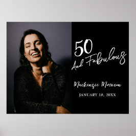 ファイブティー・アンド・ファビュラス 写真 50歳の誕生日パーティー ポスター