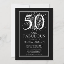 ファイブティー・アンド・ファビュラス 黒白 50歳の誕生日パーティー