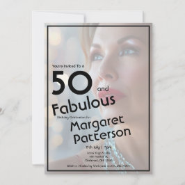 ファイブティー・アンド・ファビュラス 50歳の誕生日パーティー 招待状