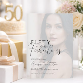 ファイブティー・アンド・ファビュラス 50歳の誕生日パーティー 招待状
