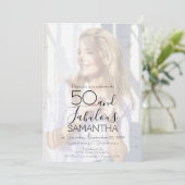 ファイブティー・アンド・ファビュラス 50歳の誕生日パーティー 招待状 (スタンド正面)