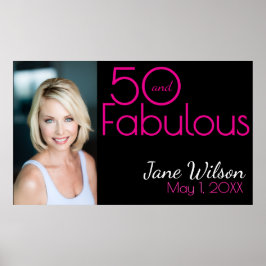 ファイブティー&ファビュラス 写真 50歳の誕生日パーティー ポスター