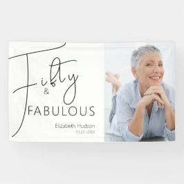 ファイブティ・アンド・ファビュラス スクリプト 写真 50歳の誕生日パーティー 横断幕