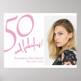 ファイブティ・アンド・ファビュラス・フォト 50歳の誕生日パーティー ポスター
