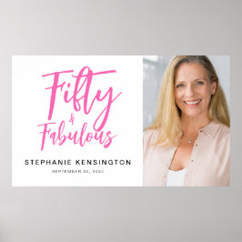 ファイブティ・アンド・ファビュラス 写真 50歳の誕生日パーティー ポスター