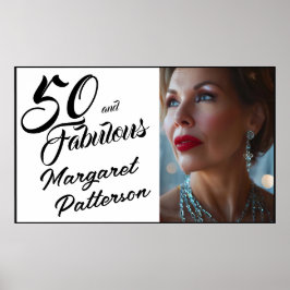 ファイブティ・アンド・ファビュラス 写真 50歳の誕生日パーティー ポスター