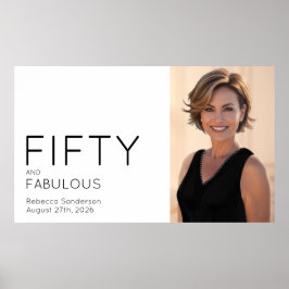 ファイブティ・アンド・ファビュラス 写真 50歳の誕生日パーティー ポスター