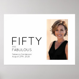 ファイブティ・アンド・ファビュラス 写真 50歳の誕生日パーティー ポスター
