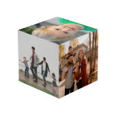 ファイブファミリーフォトコラージュカスタムフォト フォトキューブ (裏面アングル)