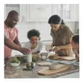 ファイブファミリーフォトコラージュカスタムフォト フォトキューブ (正面)