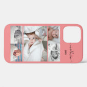 ファイブファミリーフォトコラージュ新生児ケースメイトiPhon Case-Mate iPhoneケース (裏面 (横))