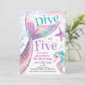 ファイブマーメイド5th誕生日招待状にダイブ 招待状 (スタンド正面)