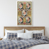 ファイブリンリングブラザーズバストポートレート キャンバスプリント (インサイチュ (寝室))