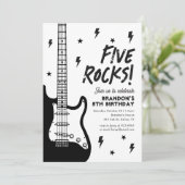 ファイブロックギターロックアンドロール5誕生日 招待状 (スタンド正面)