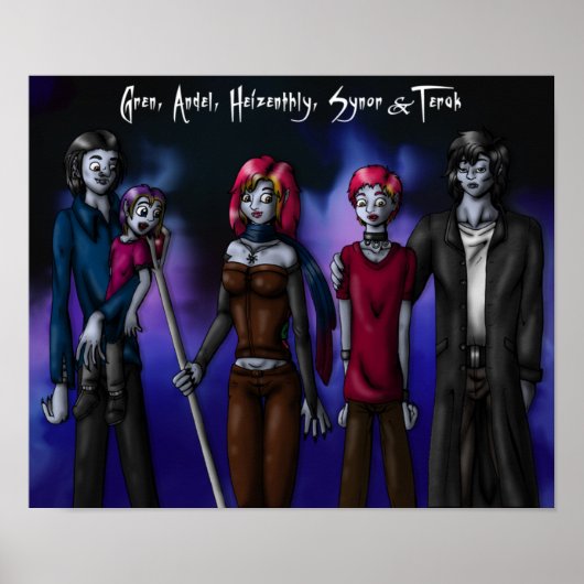 ファイブヴァンパイアプリント ポスター (正面)