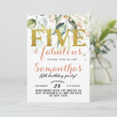 ファイブ&ファブルースガールズ誕生日招待状 招待状 (スタンド正面)