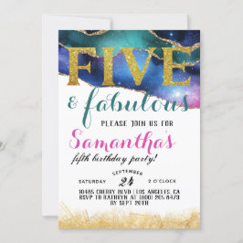 ファイブ&ファブルースガールズ誕生日招待状 招待状