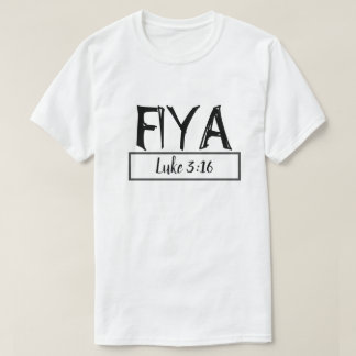 ファイヤホワイト&ブラックティー Tシャツ