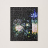 ファイヤーお祝い海ボートウォーター色 ジグソーパズル (縦)