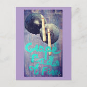 ファイヤーコラージュのぶどう玉 ポストカード (正面)