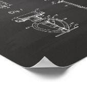 ファイヤースプリンクラーヘッド1965特許芸術 – Chalkboard ポスター (角)