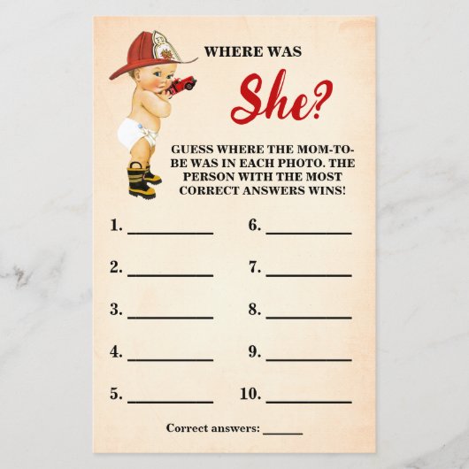 ファイヤーファイターママがシャワーゲームカードになる場所 チラシ (正面)