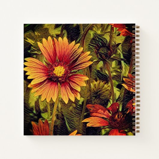 ファイヤーホイール フラワー 名言 ノートブック (裏面)