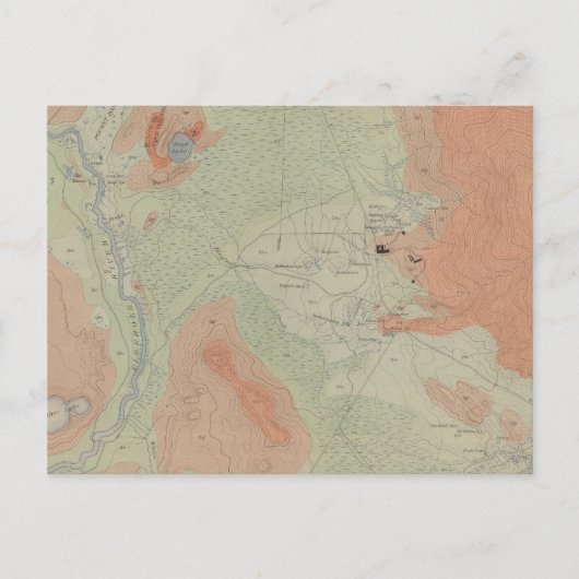 ファイヤーホールゲイザー盆地 ポストカード (正面)