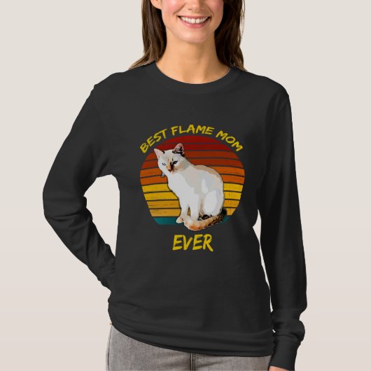 ファイヤーポイントシャムの最高の母 Tシャツ (正面)