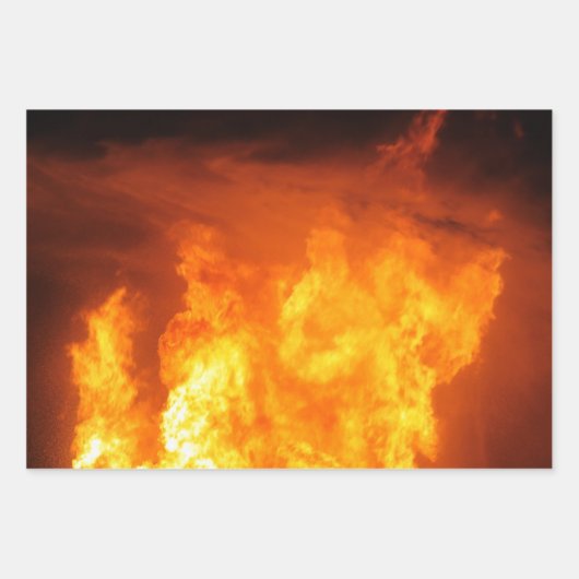 ファイヤーラッピング紙 ラッピングペーパーシート (正面)