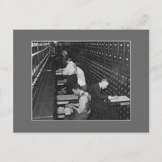 ファイリング・メン， 1930年代 ポストカード