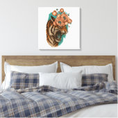 ファイリータイガー開花 キャンバスプリント (インサイチュ (寝室))