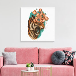 ファイリータイガー開花 キャンバスプリント