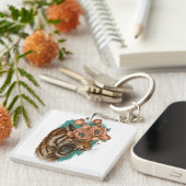 ファイリータイガー開花 キーホルダー (正面右)