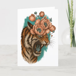 ファイリータイガー開花 サンキューカード