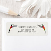 ファイリートパズハミングバード差出人住所ラベル ラベル (インサイチュ)