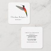 ファイリートパーズハミングバードビジネスカード スクエア名刺 (正面/裏面)