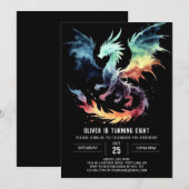 ファイリードラゴン誕生日カスタム 招待状 (正面/裏面)