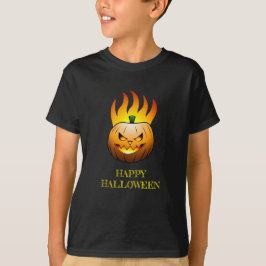 ファイリーハロウィーンパンプキン顔 Tシャツ