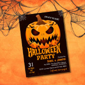 ファイリーパンプキンハロウィーンのカボチャのちょうちんこうもり不気味ハロウィーン 招待状