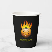 ファイリーパンプキン顔 紙コップ (裏面)