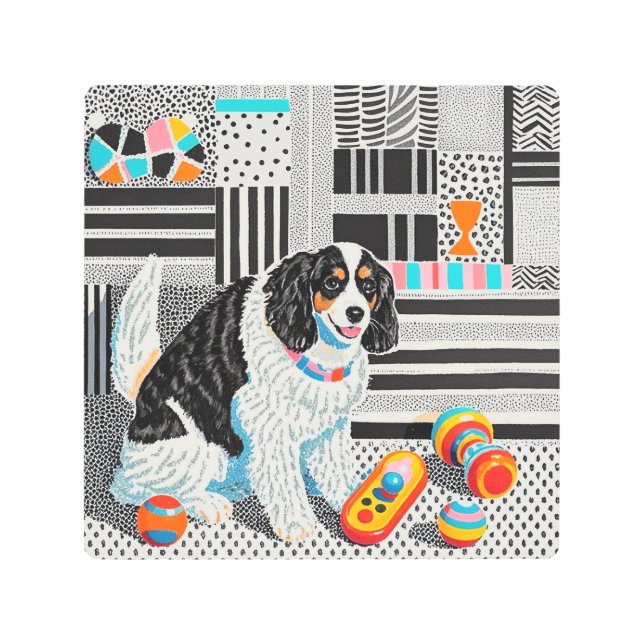 ファイリーフュージョン抽象芸術ウォールアート メタルプリント (正面)