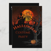 ファイリーフルムーンハローウィンパーティ招待状 招待状 (正面/裏面)