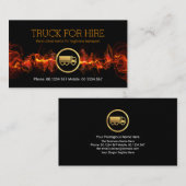 ファイリーレッド稲妻ホームムービングトラック輸送 名刺 (正面/裏面)