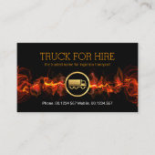 ファイリーレッド稲妻ホームムービングトラック輸送 名刺 (正面)