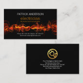 ファイリーレッド電気稲妻電気事業 名刺 (正面/裏面)