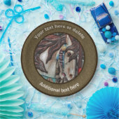 ファイリー回転木馬ホースアートパーソナライズされたパーティー ペーパープレート (パーティー)