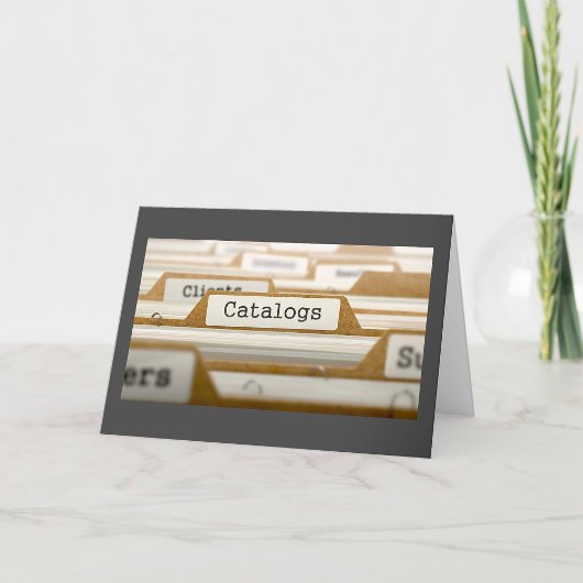 ファイルフォルダーグリーティングカード カード