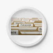 ファイルフォルダー紙プレート ペーパープレート (正面)